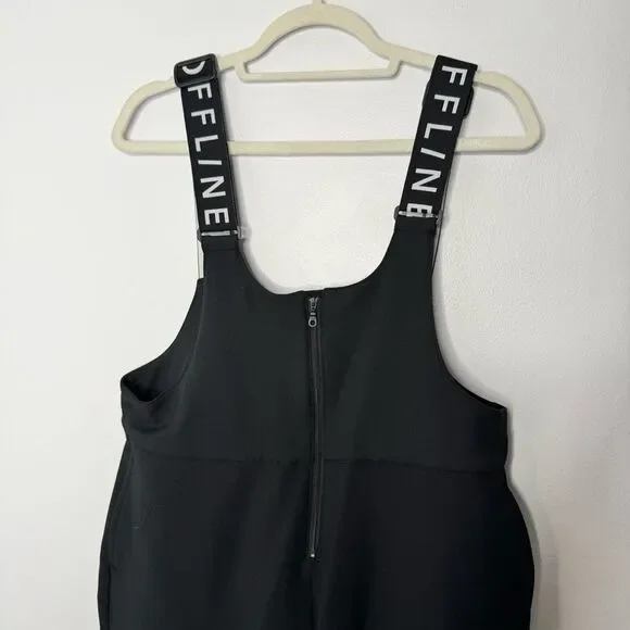 AERIE Offline Chillside Collection Black Ski Snow Suit Size Large - Picture 6 of 9